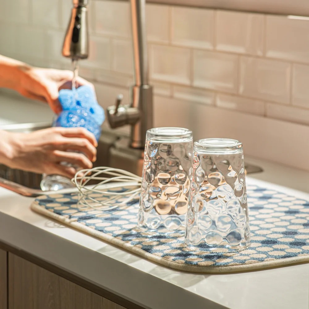 mat textil secavasos con diseÑo 38x50 cm